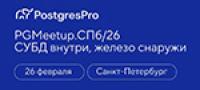 PGMeetup.СПб. СУБД внутри, железо снаружи